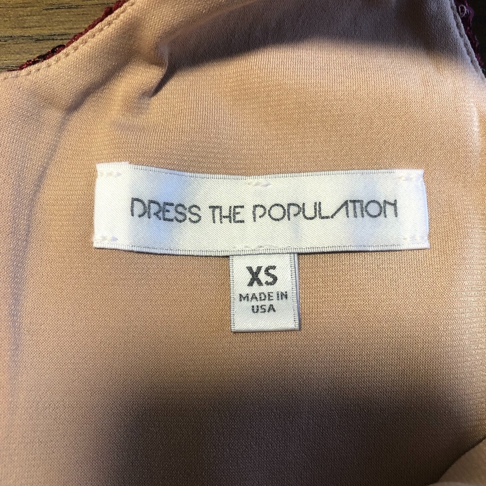 NWOT Dress the Population Blair Fit and Flare Midi Dress - Picture 7 of 8